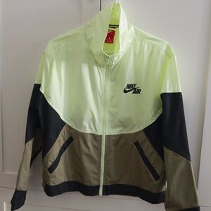 Nike Air Light Green and Black Windbreaker